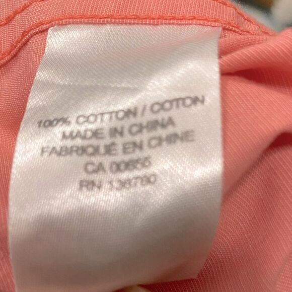 🌷RW & CO🌷 Men’s Coral Dress Shirt 100% Cotton M   - Picture 9 of 14